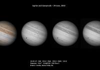 Jupiter and Ganymede - June 24, 2010