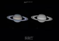 Saturn and Rhea - March 15, 2012