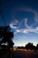 Shuttle Contrails and Venus